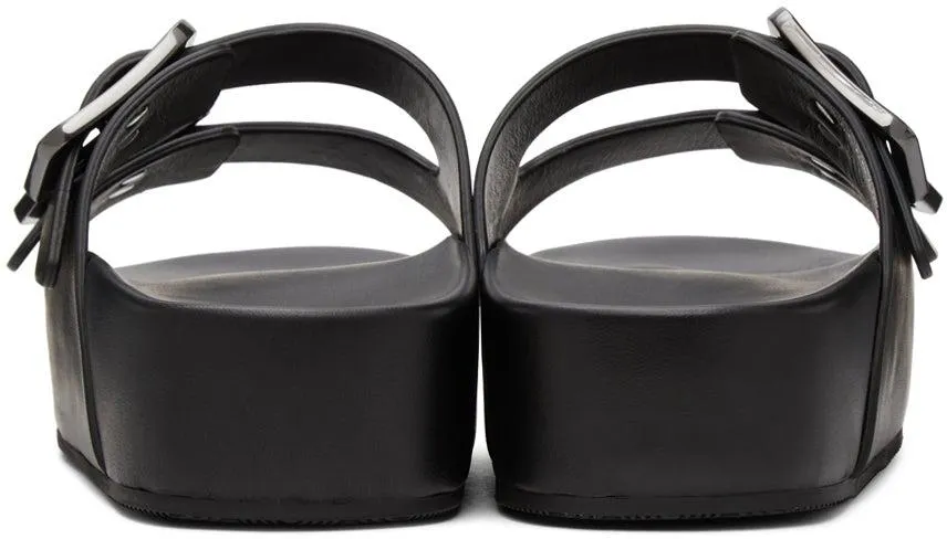 Balenciaga Black Mallorca Platform Sandals