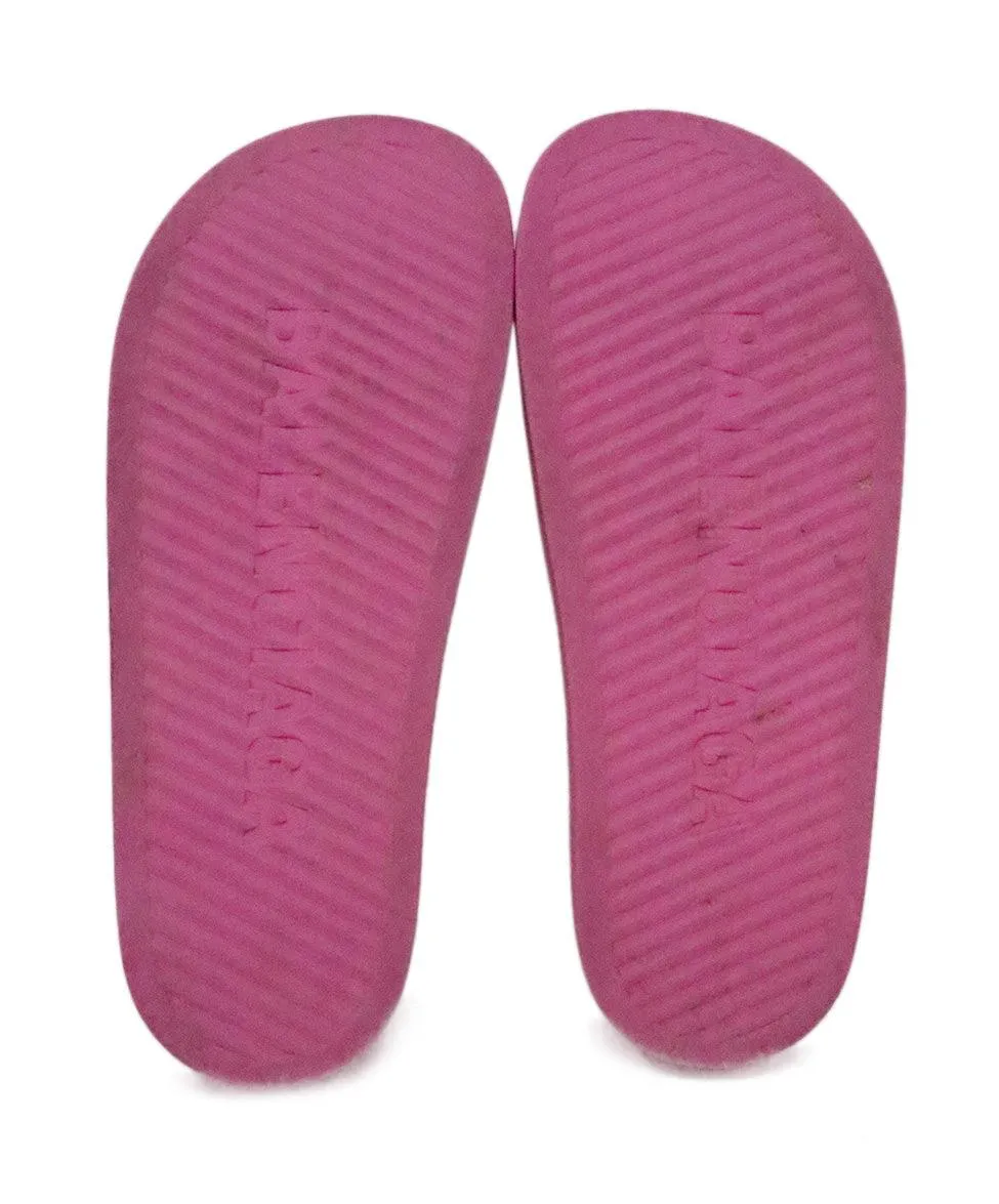 Balenciaga Pink Rubber Platform Sandals sz 10