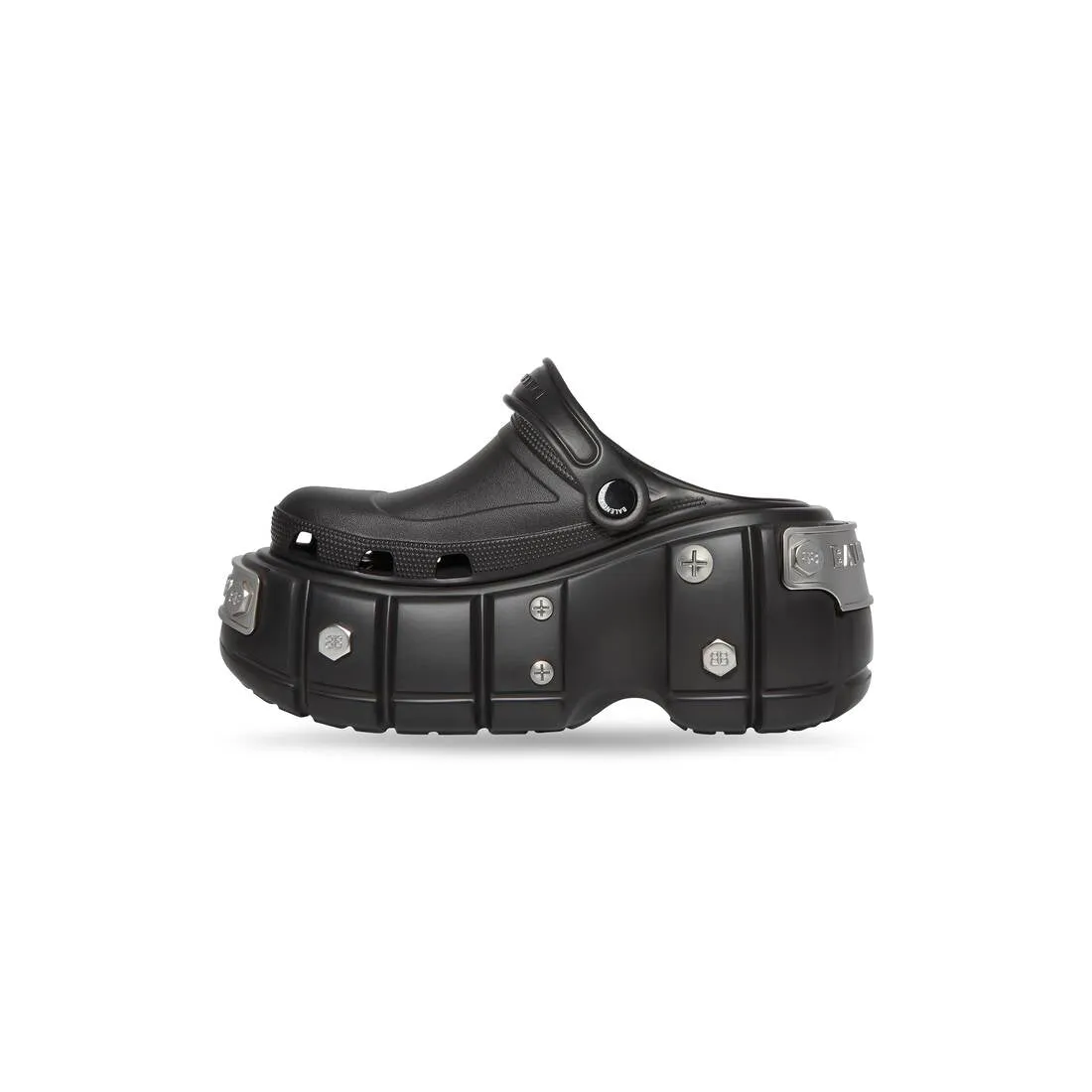 Balenciaga X Crocs Rubber Studded Accents Sandals