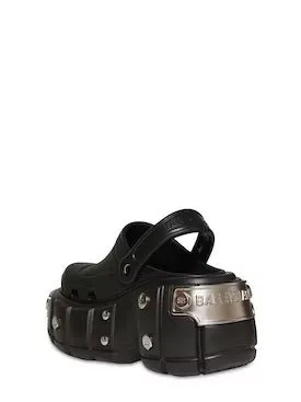 Balenciaga X Crocs Rubber Studded Accents Sandals