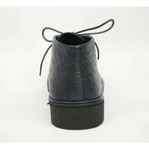 British Walkers Playboy Men's Navy Ostrich Leather