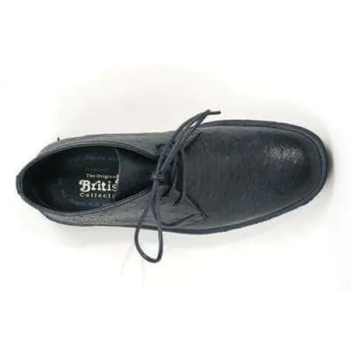 British Walkers Playboy Men's Navy Ostrich Leather