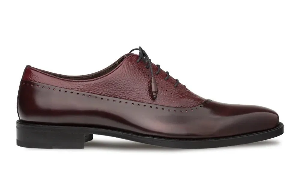 Burgundy Mezlan Men's Dress Lace Up Shoes Fashion Bal Oxford Postdam