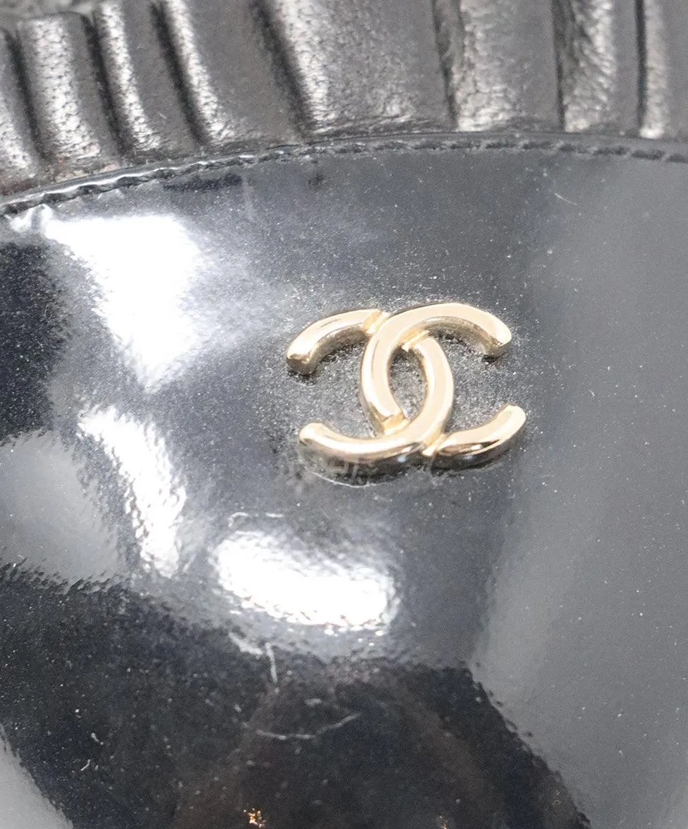Chanel Black Patent Leather Heels sz 12