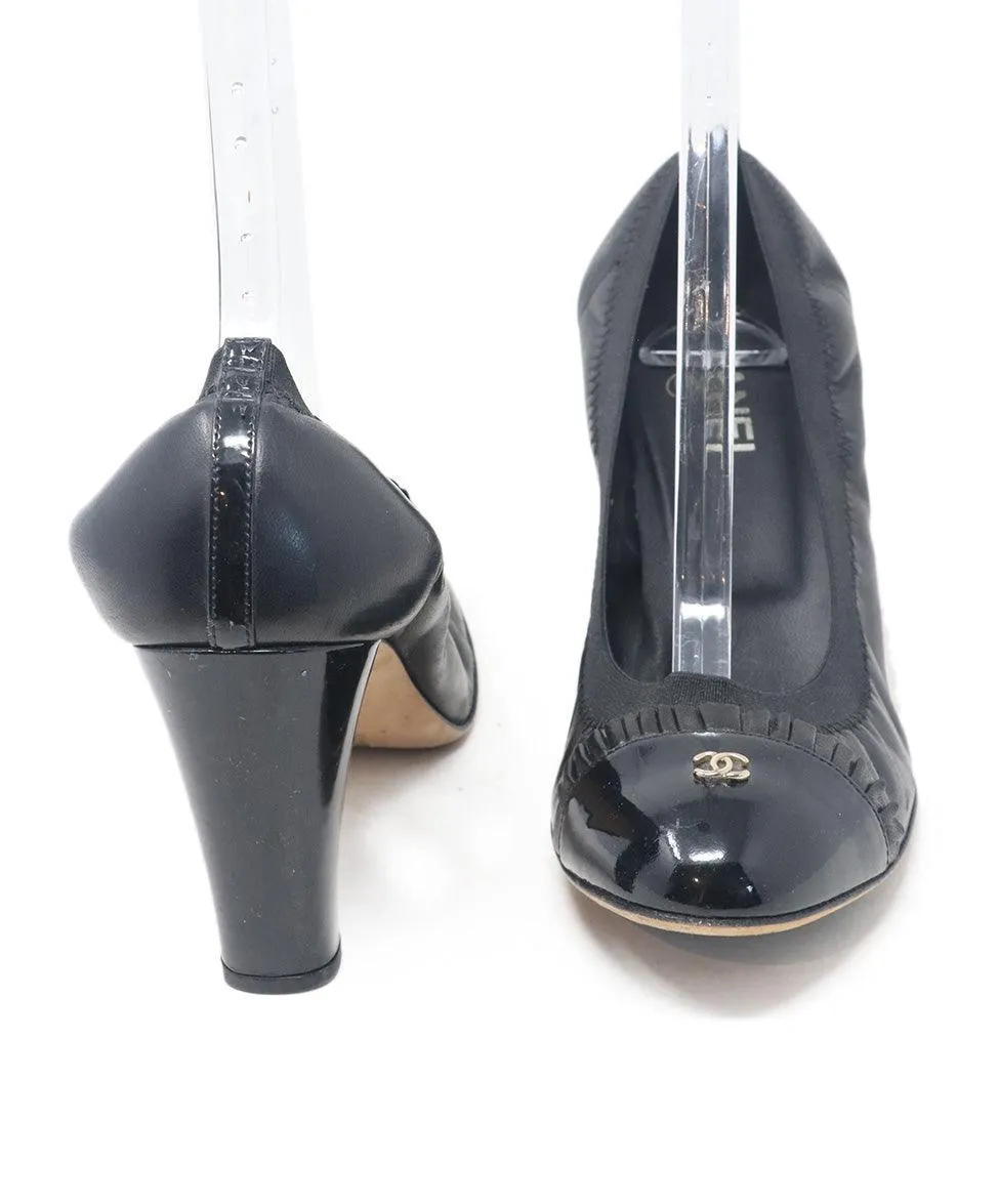 Chanel Black Patent Leather Heels sz 12