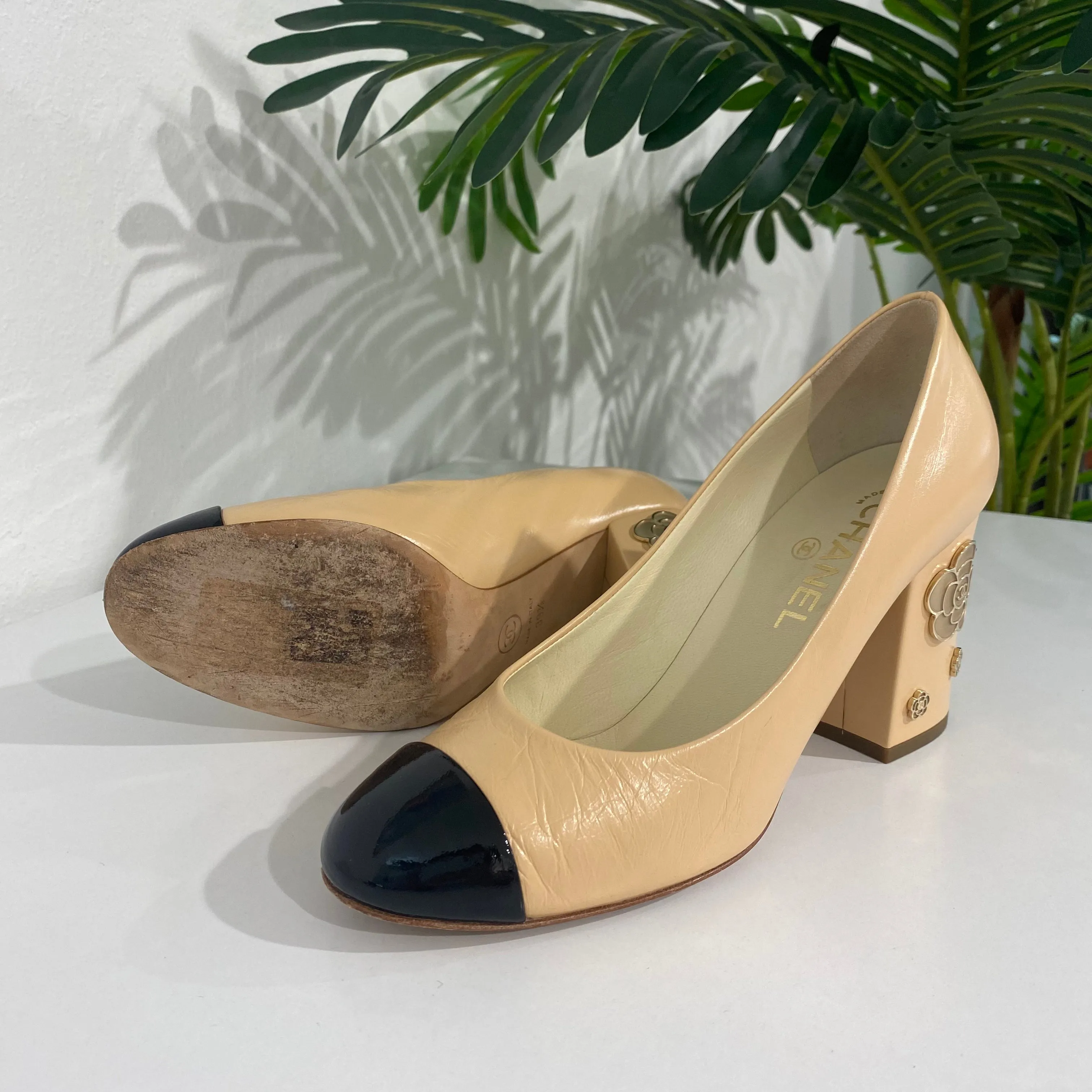 Chanel Camellia Heels