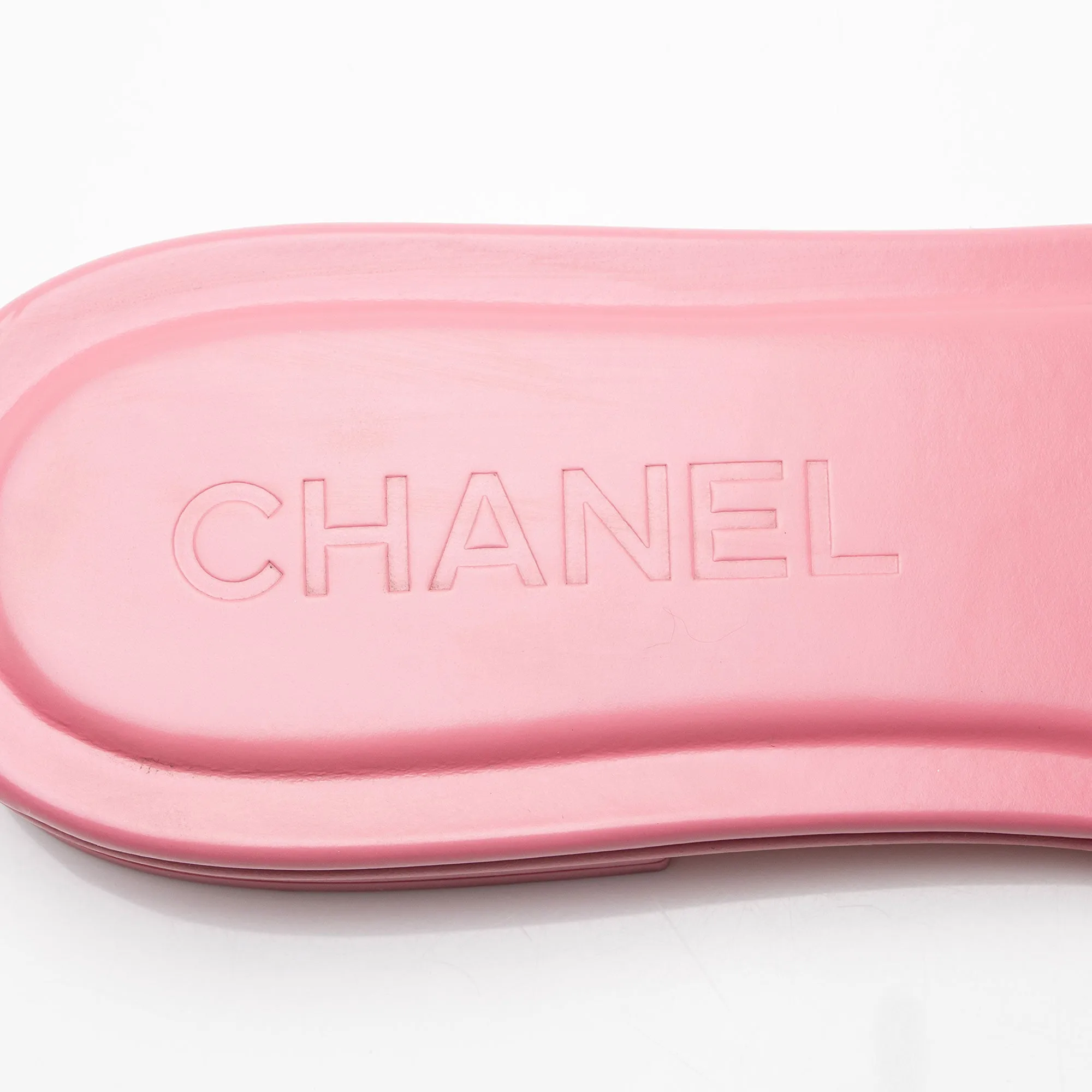 Chanel Patent Calfskin CC Slide Sandals - Size 6.5 / 36.5 (SHF-gwwrsH)
