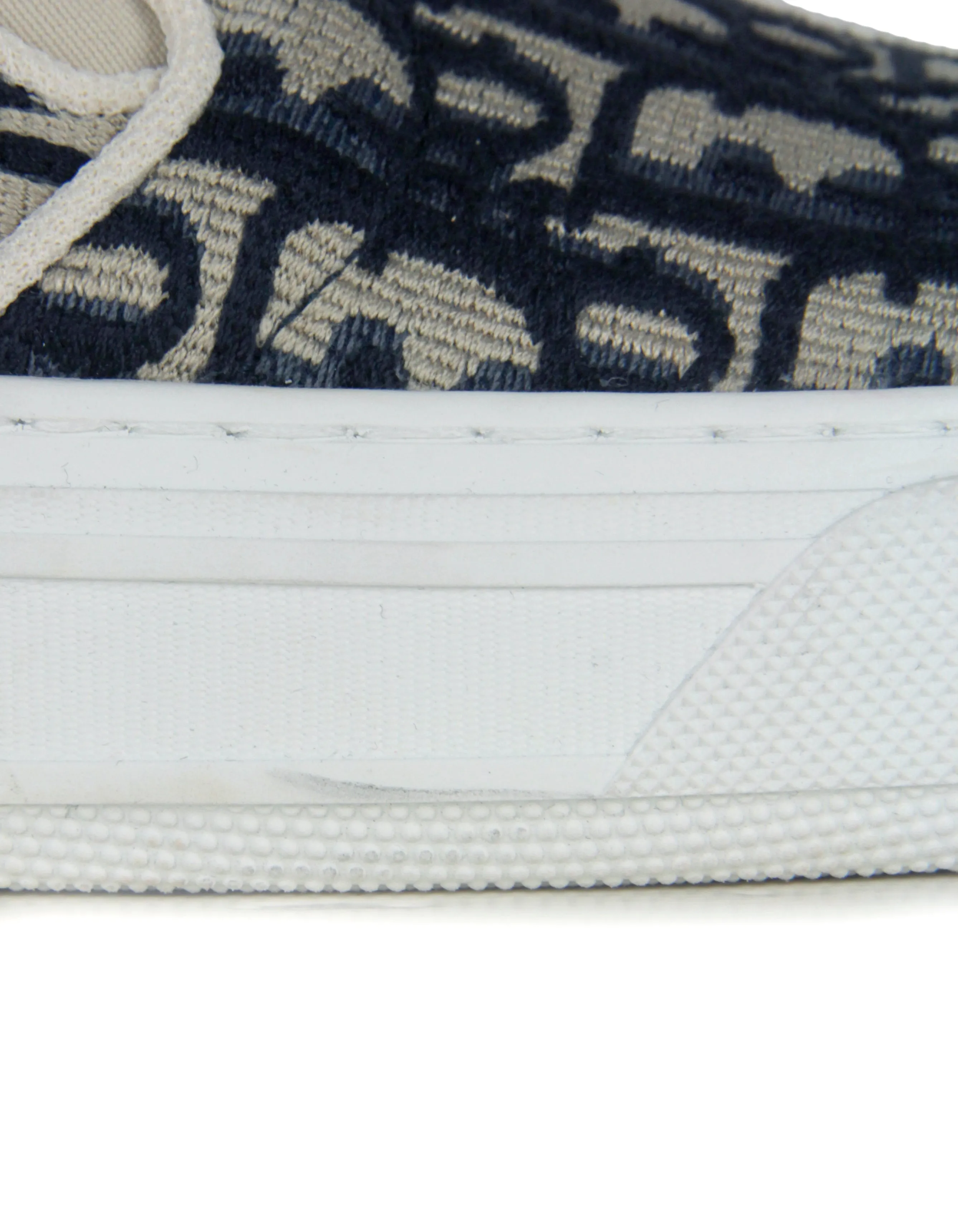 Christian Dior Blue Monogram Oblique Solar Sneakers sz 38