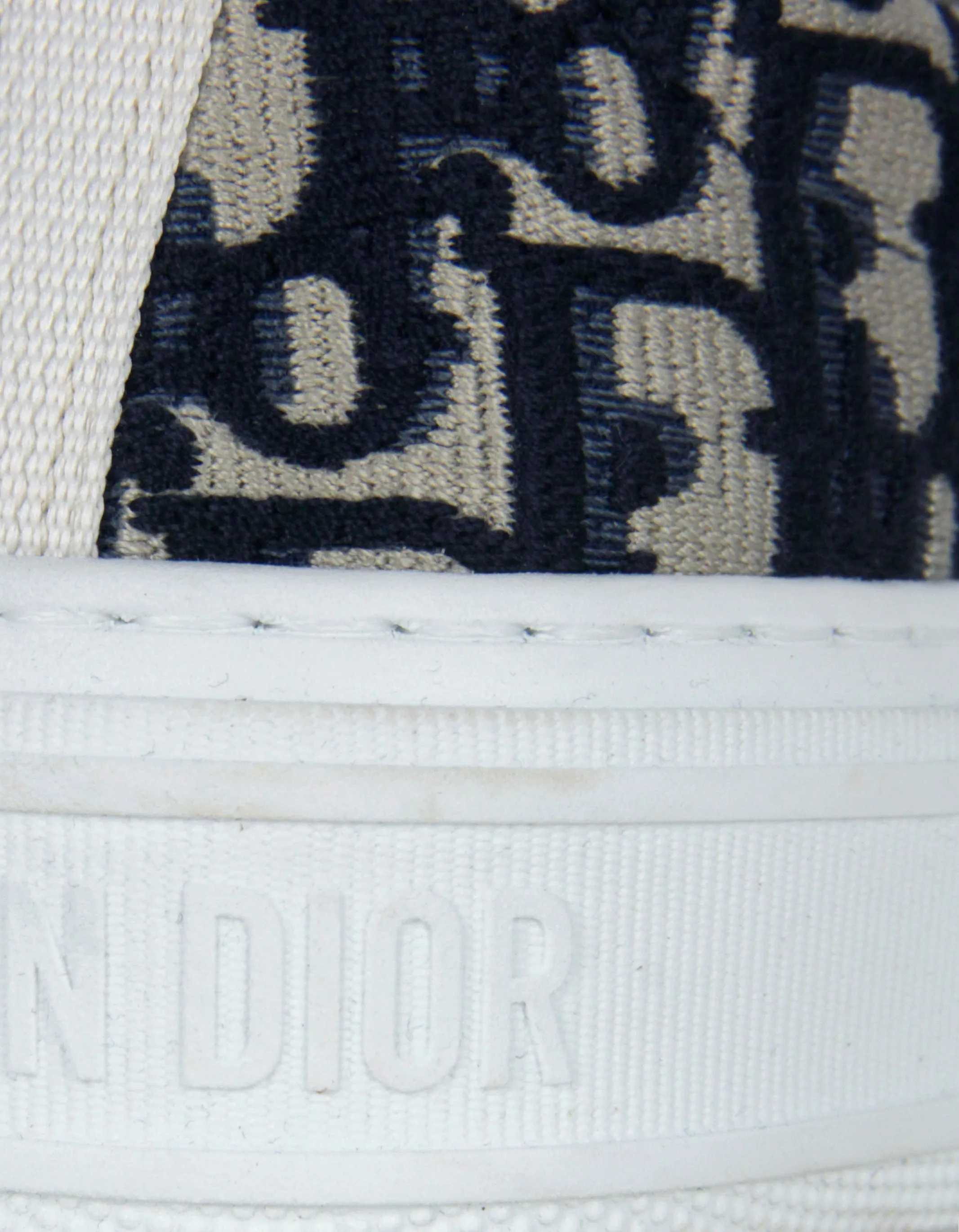 Christian Dior Blue Monogram Oblique Solar Sneakers sz 38