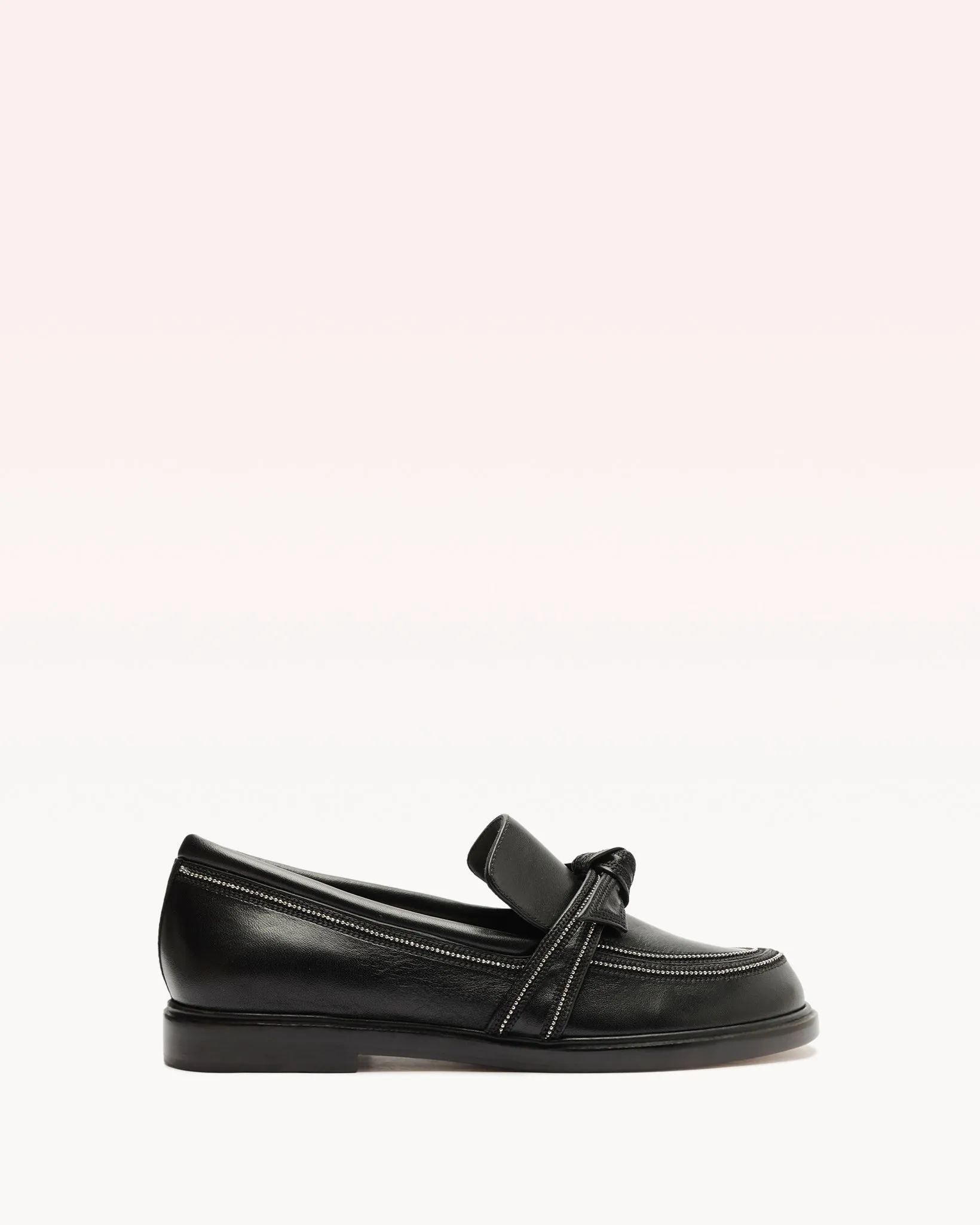 Clarita Chunky Loafer Embroidery Black