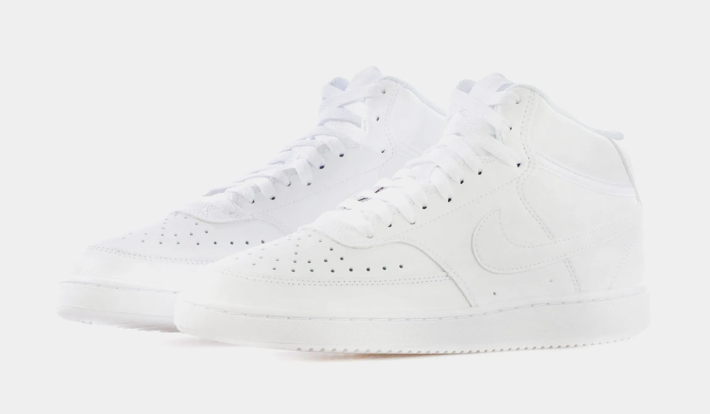 Court Vision Mid Mens Lifestyle Shoes (White)