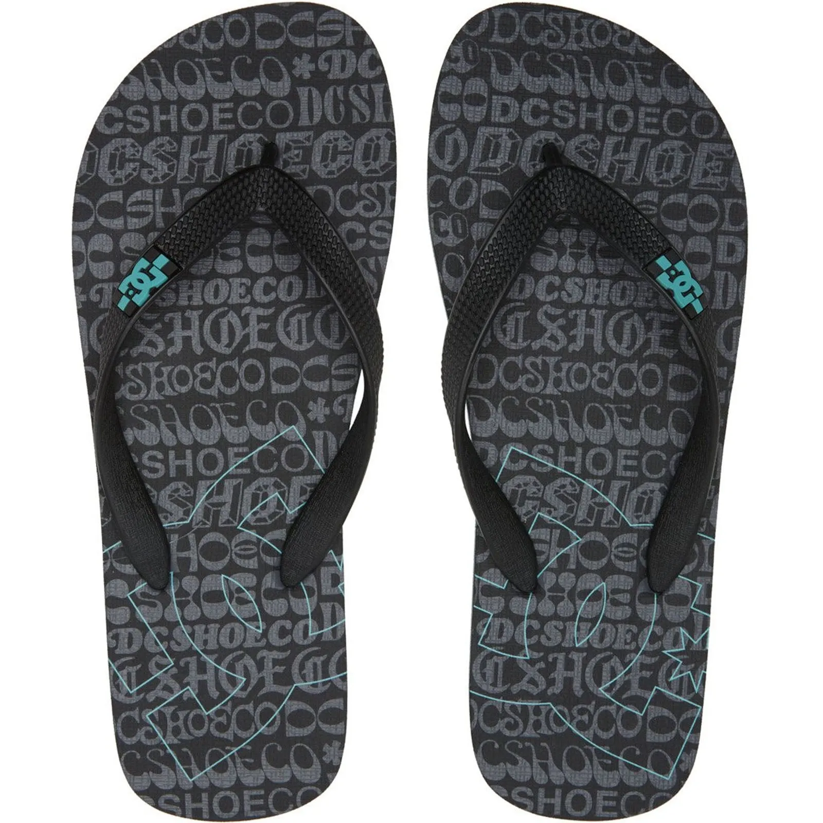 DC Shoes Mens Spray Flip Flops
