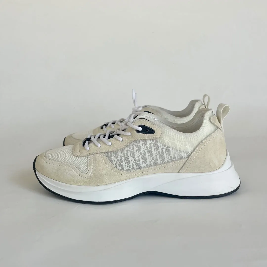 DIOR B25 RUNNER WHITE SNEAKER, SIZE 42