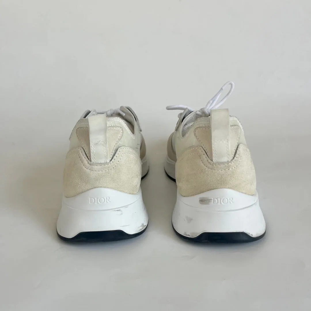 DIOR B25 RUNNER WHITE SNEAKER, SIZE 42