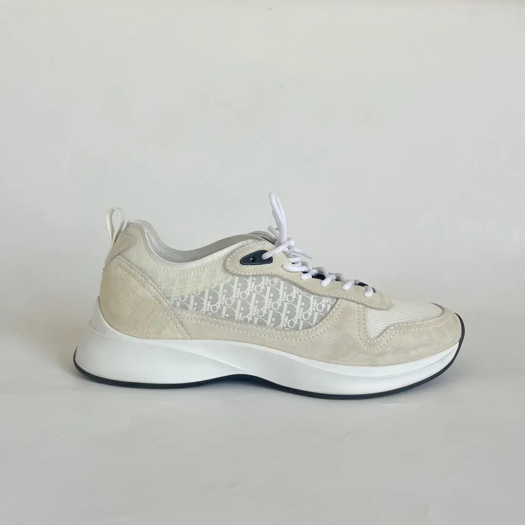 DIOR B25 RUNNER WHITE SNEAKER, SIZE 42