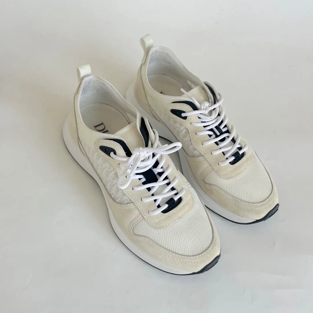 DIOR B25 RUNNER WHITE SNEAKER, SIZE 42