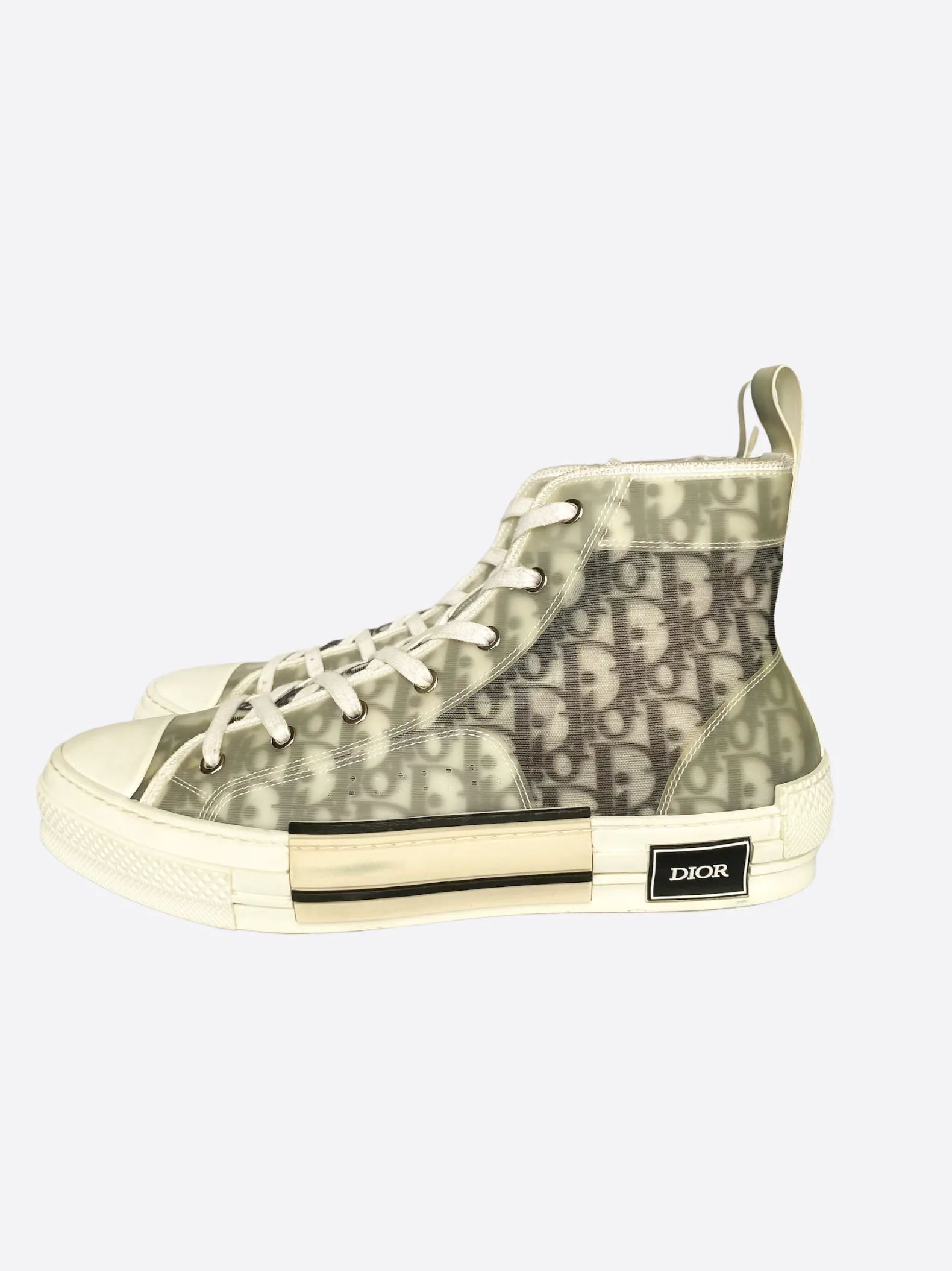 Dior Oblique Canvas High Top Sneaker