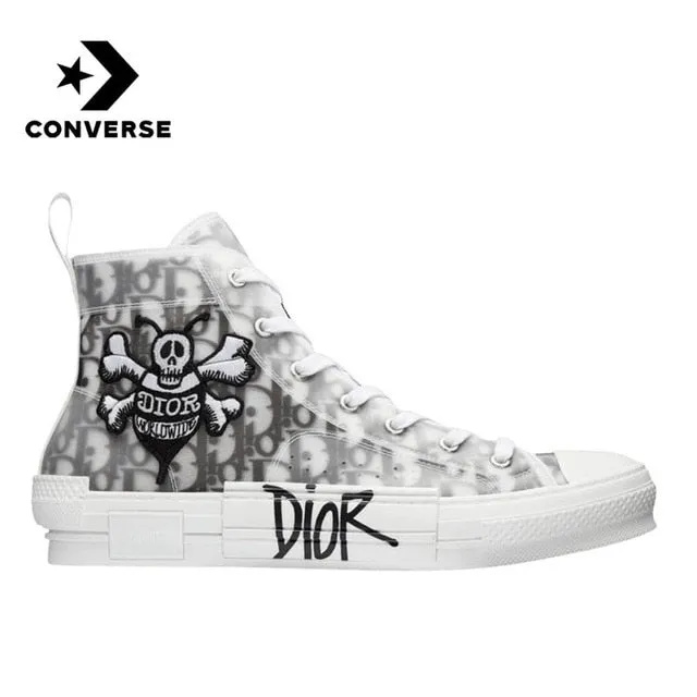 Dior Oblique X converser B23 Men Women Skateboarding Shoes Low High Nonslip Comfortable Light Weight Canvas Sports Sneakers