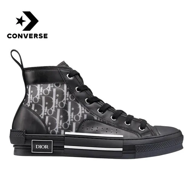 Dior Oblique X converser B23 Men Women Skateboarding Shoes Low High Nonslip Comfortable Light Weight Canvas Sports Sneakers