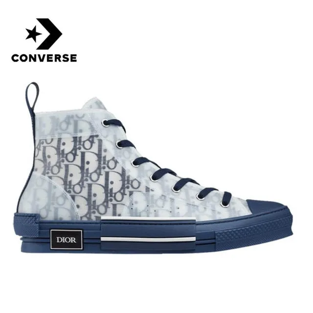 Dior Oblique X converser B23 Men Women Skateboarding Shoes Low High Nonslip Comfortable Light Weight Canvas Sports Sneakers