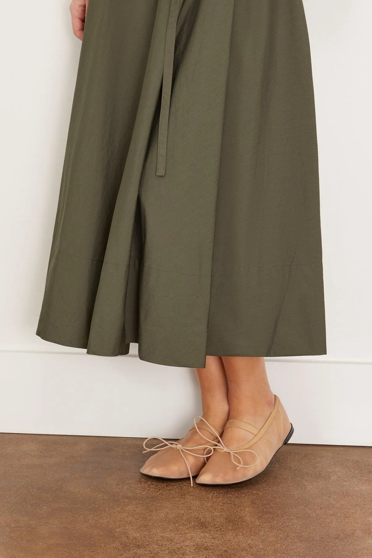 Glove Mary Jane Ballet Flats in Sand