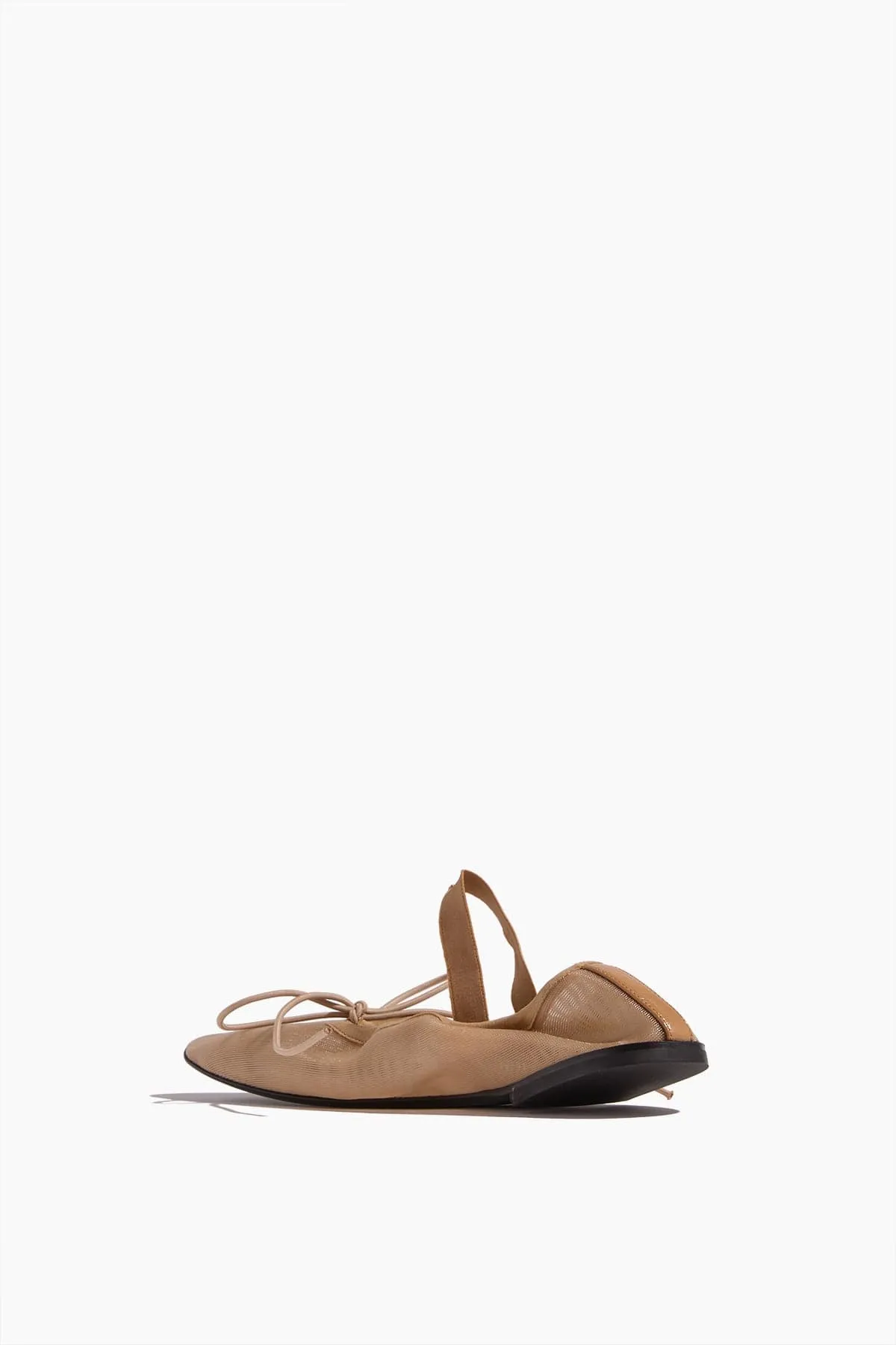 Glove Mary Jane Ballet Flats in Sand