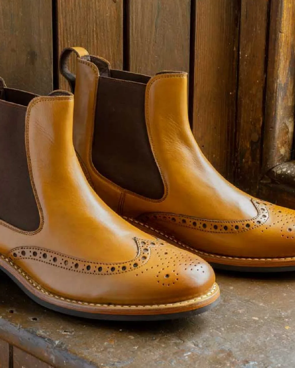 Hoggs of Fife Stanley Semi-Brogue Dealer Boots