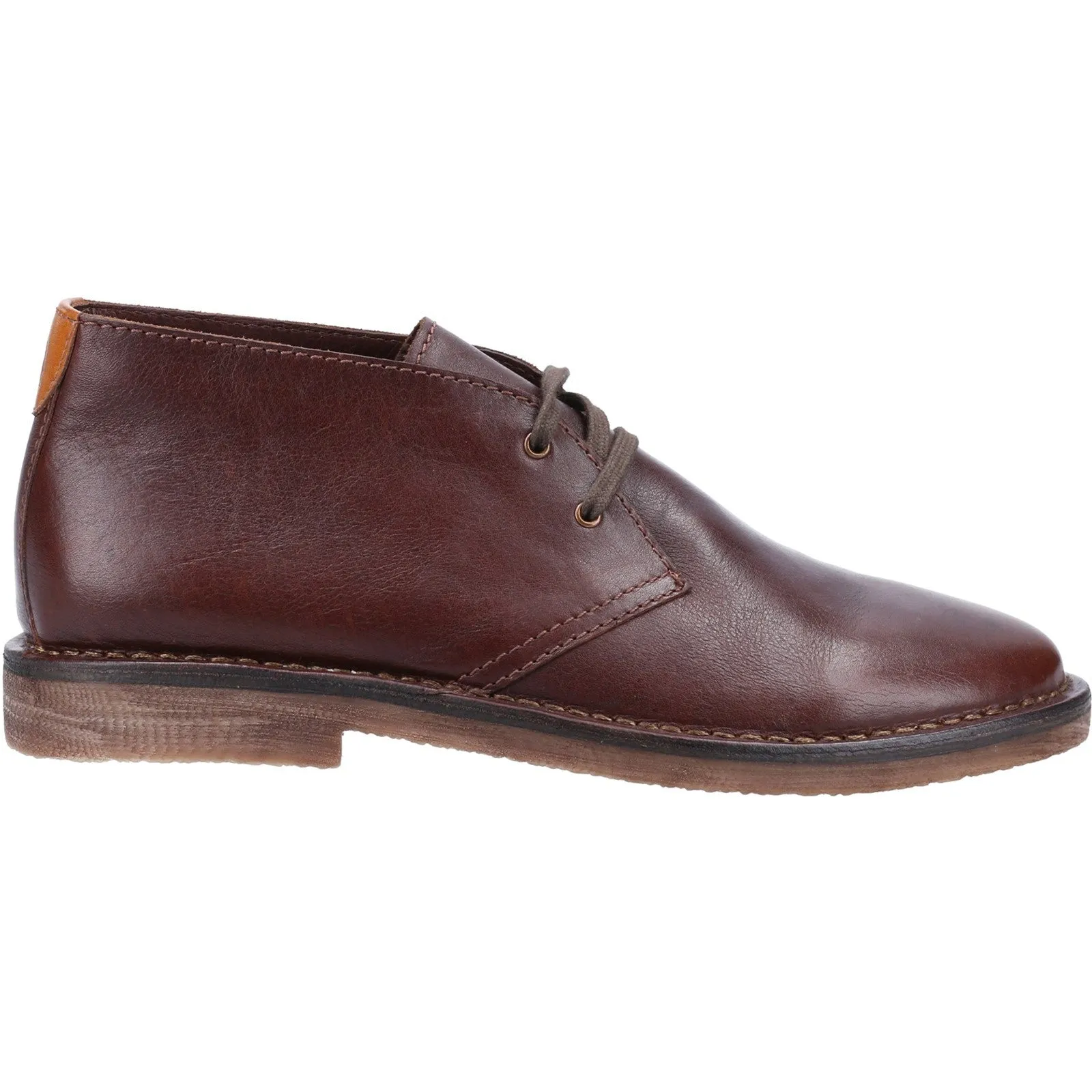 Hush Puppies Mens Samuel Leather Chukka Boots - Brown
