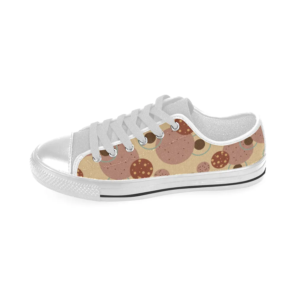 Kids's Polka Print Canvas Low Top Shoes