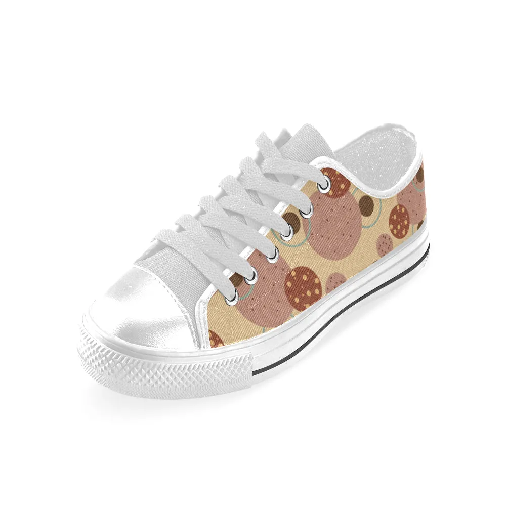 Kids's Polka Print Canvas Low Top Shoes