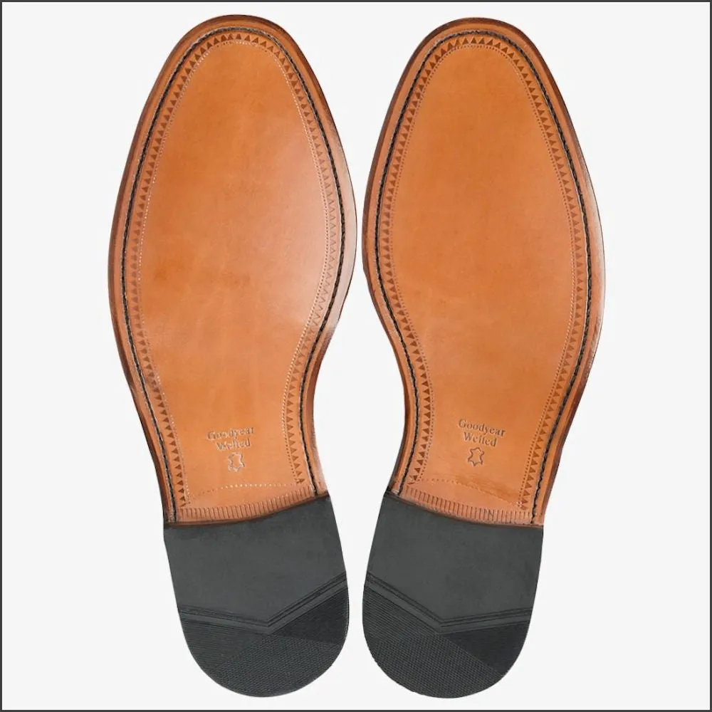 Loake Chester Tan Brogue Leather Sole--