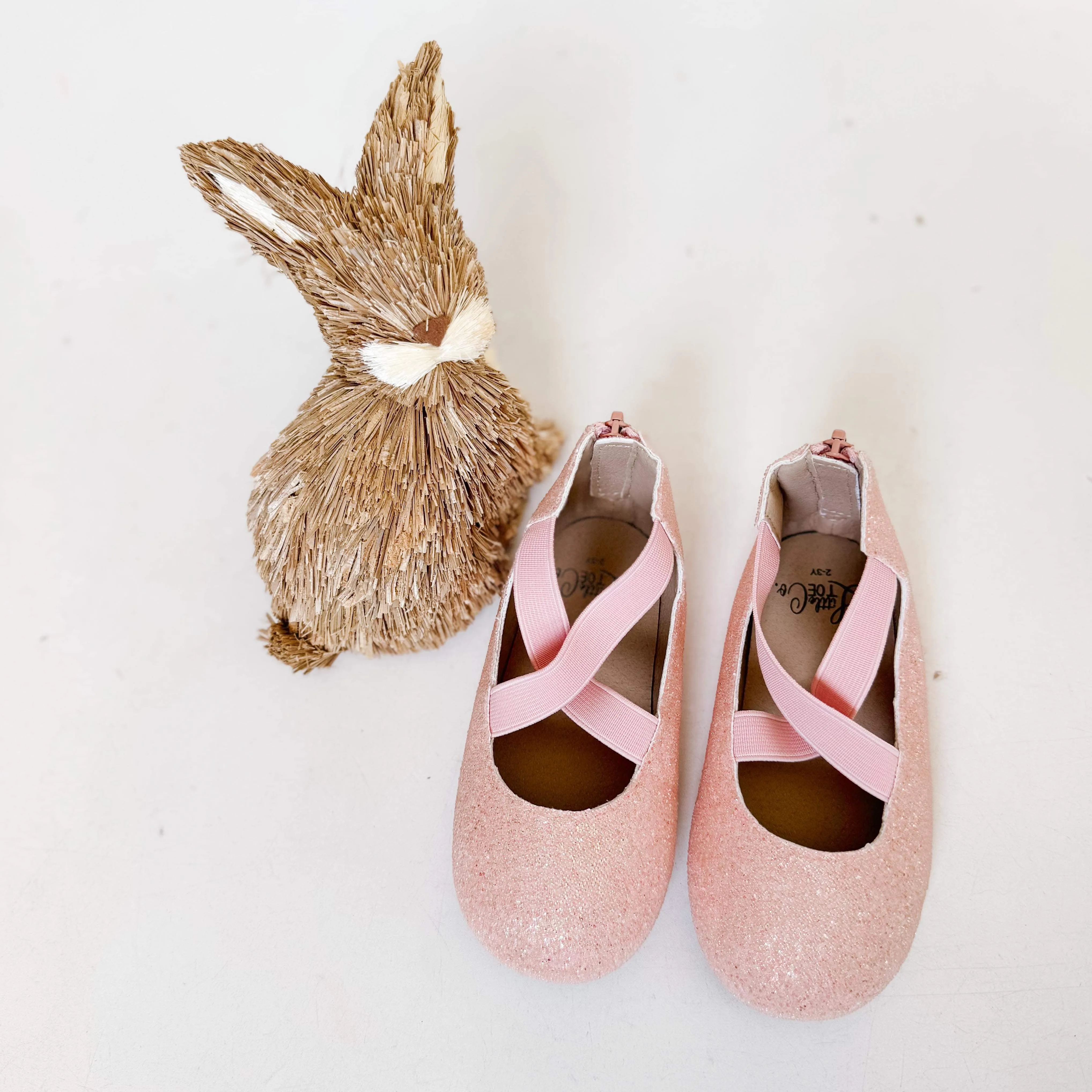 Peepin’ Peach Ballet Flats