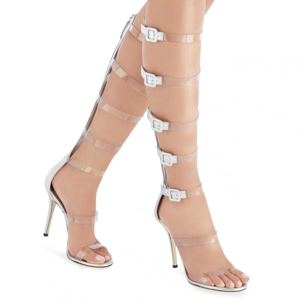 Roman-Inspired Strappy Stiletto Sandals