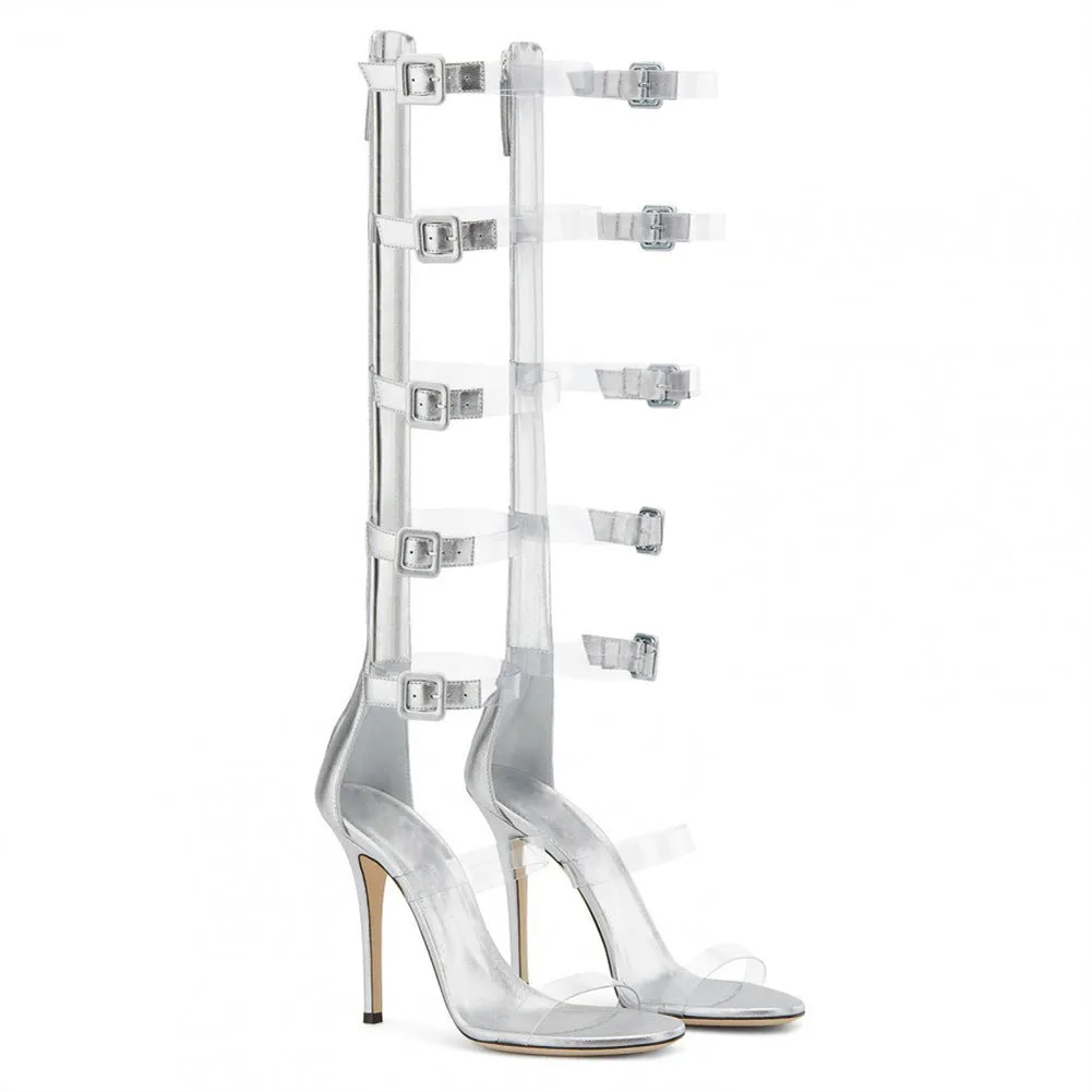 Roman-Inspired Strappy Stiletto Sandals