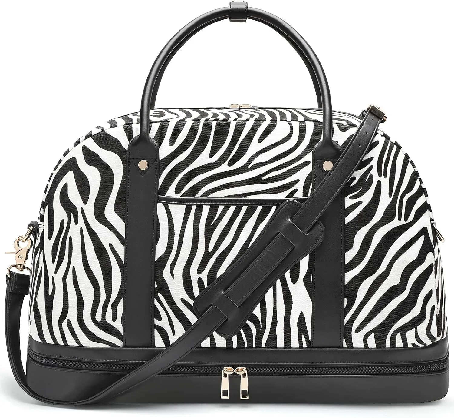 Weekender Bag for Women Canvas Overnight Bag Large Travel Tote Bag Carry on Shoulder Duffle Bag With Shoe Compartment,Perfect for Travel/Daily Use/Birthday Gift ??