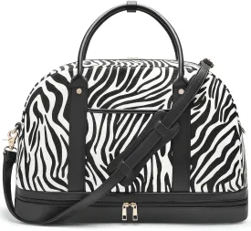 Weekender Bag for Women Canvas Overnight Bag Large Travel Tote Bag Carry on Shoulder Duffle Bag With Shoe Compartment,Perfect for Travel/Daily Use/Birthday Gift ??