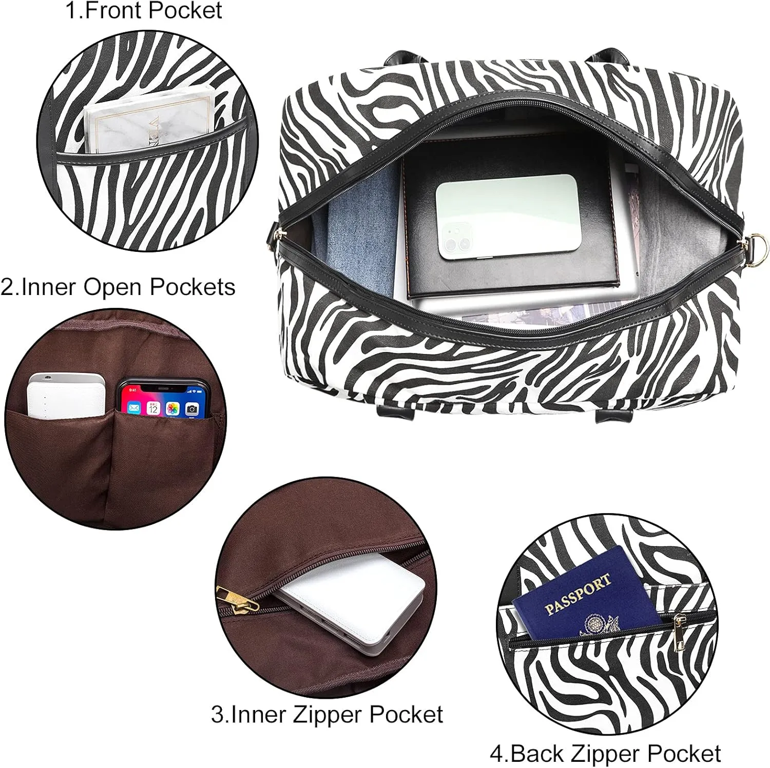 Weekender Bag for Women Canvas Overnight Bag Large Travel Tote Bag Carry on Shoulder Duffle Bag With Shoe Compartment,Perfect for Travel/Daily Use/Birthday Gift ??