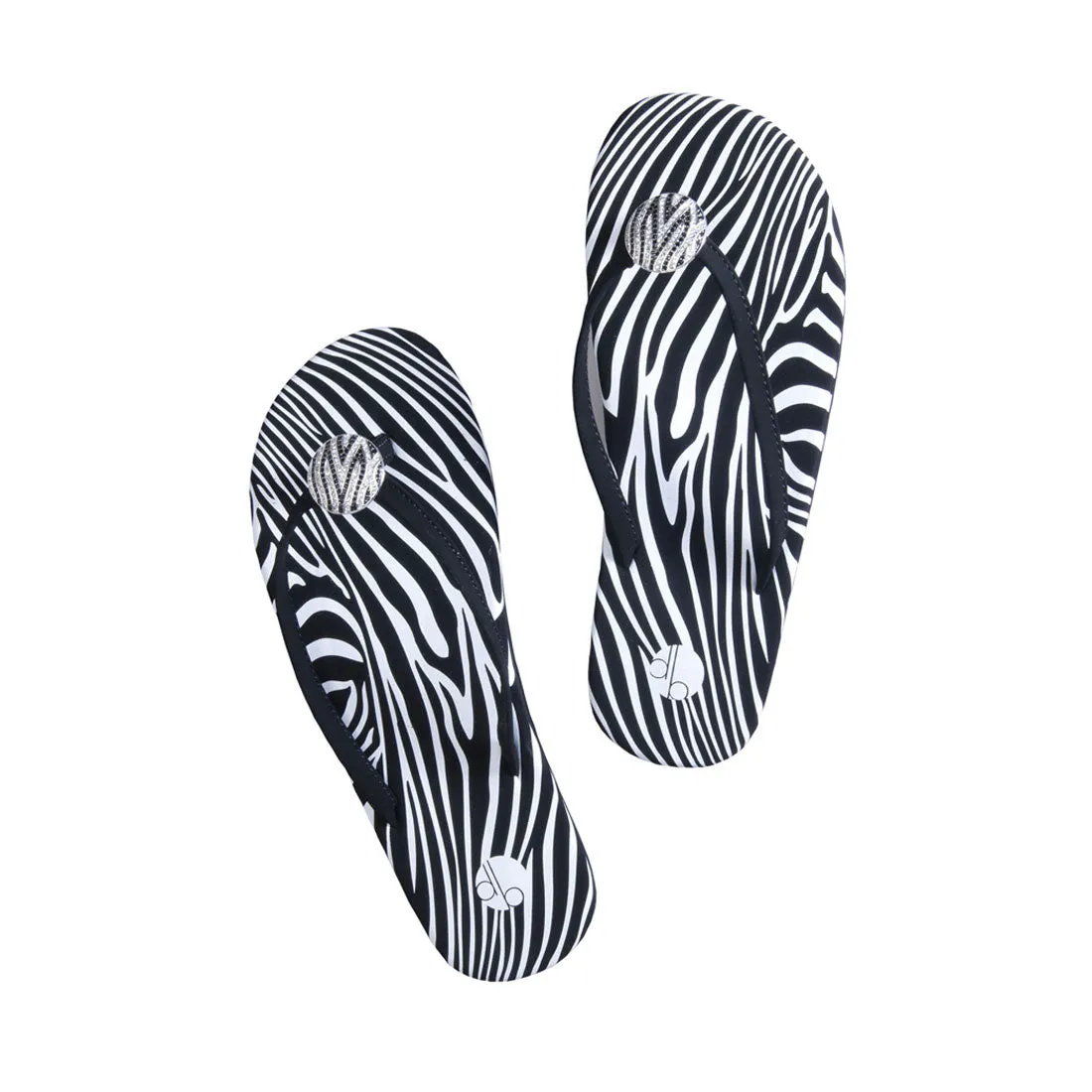 Zebra Flat Flip Flops